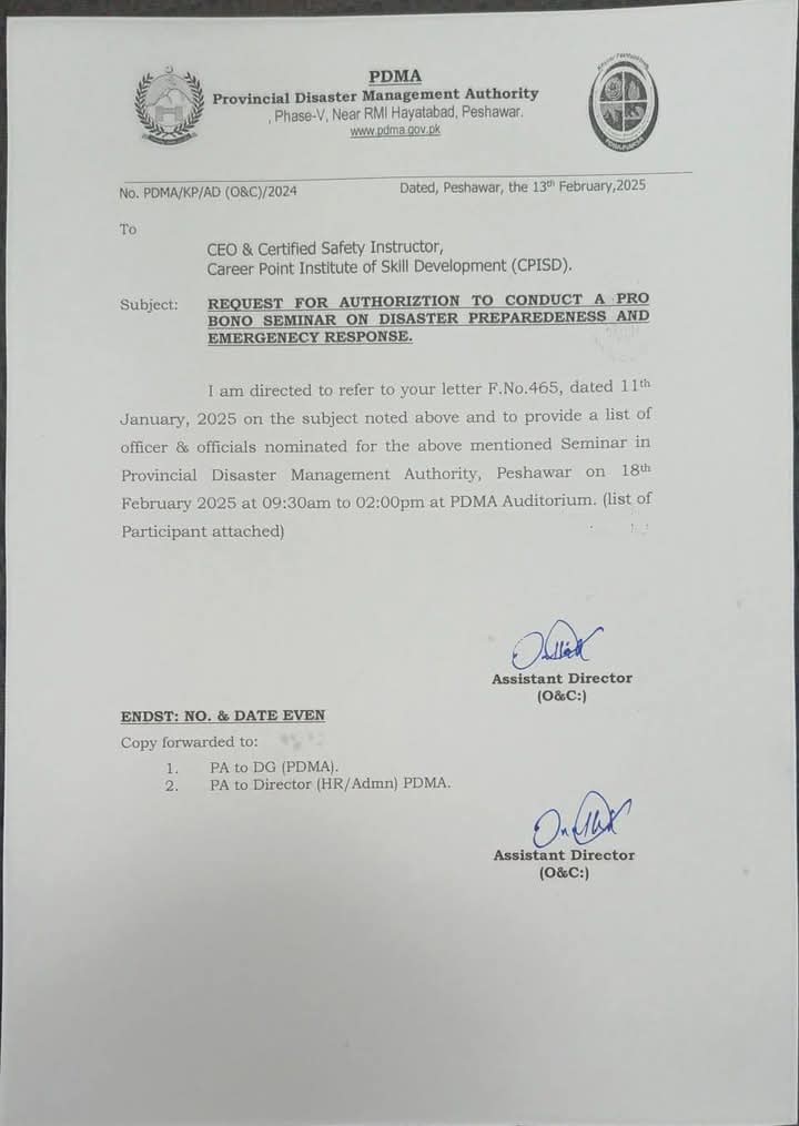 Provincial disaster management authority kpk (PDMA)